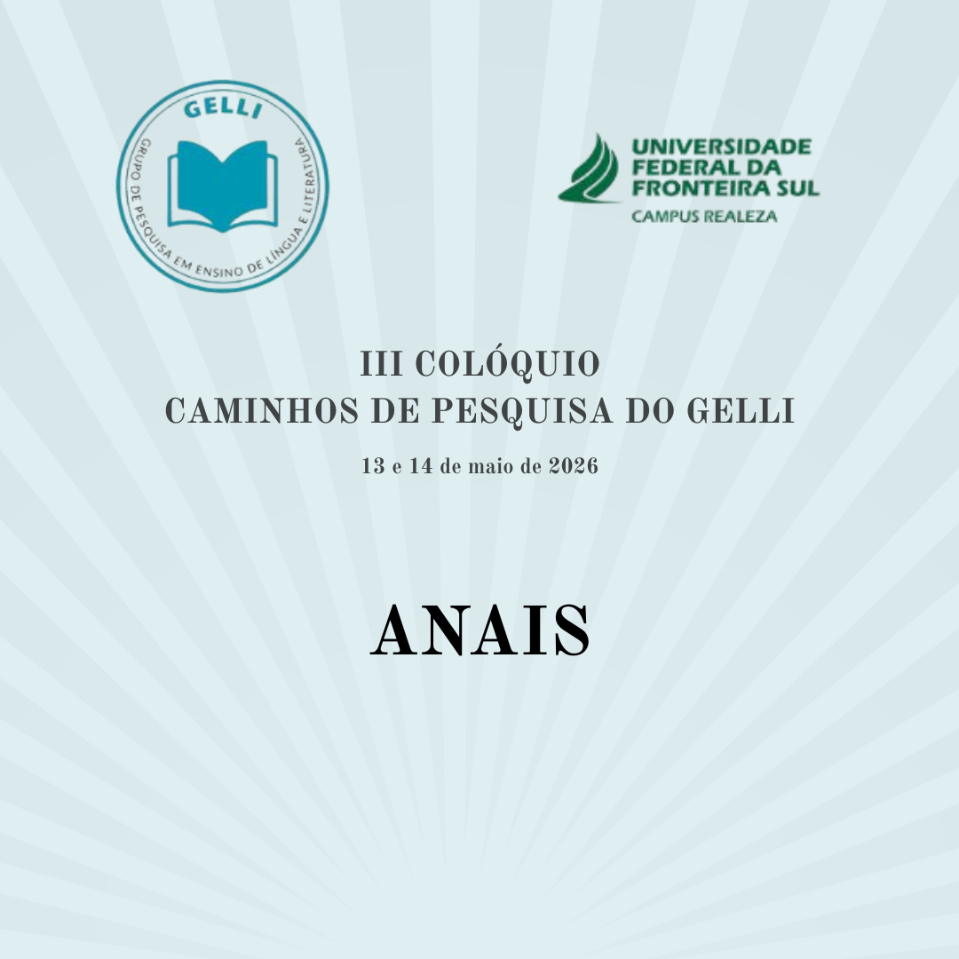 					Visualizar v. 2 (2026): III Colóquio Caminhos de pesquisa do GELLI - CPGELLI
				